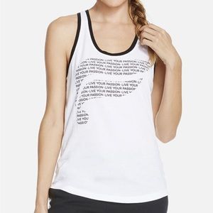 New with Tags Fabletics Aventura Live Your Passion Tank Top Large Racerback